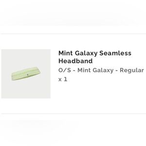 Figs headband mint galaxy